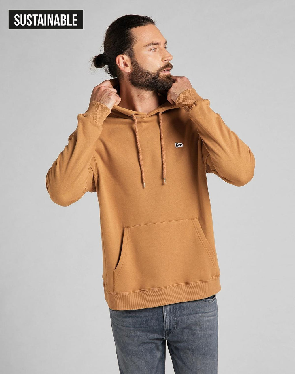 Lee Felpa Con Cappuccio Uomo Cotone 100% Vestibilità Rilassata – Collezione Workwear