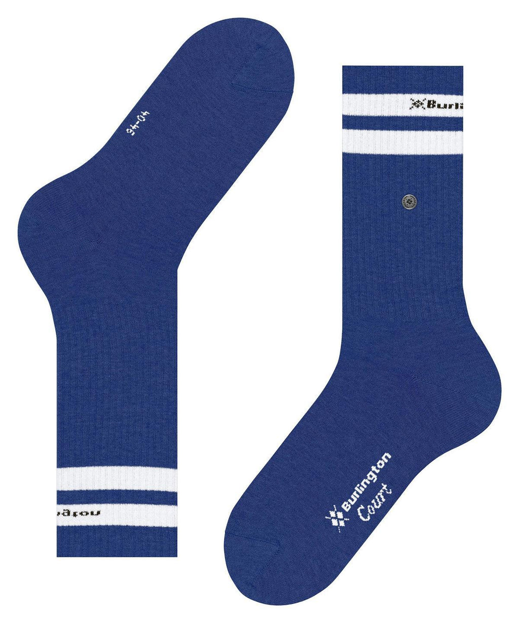 Burlington: Calzini Uomo King Size In Cotone Fantasia - Blu Burlington: Calzini Uomo King Size In Cotone Fantasia - Blu
